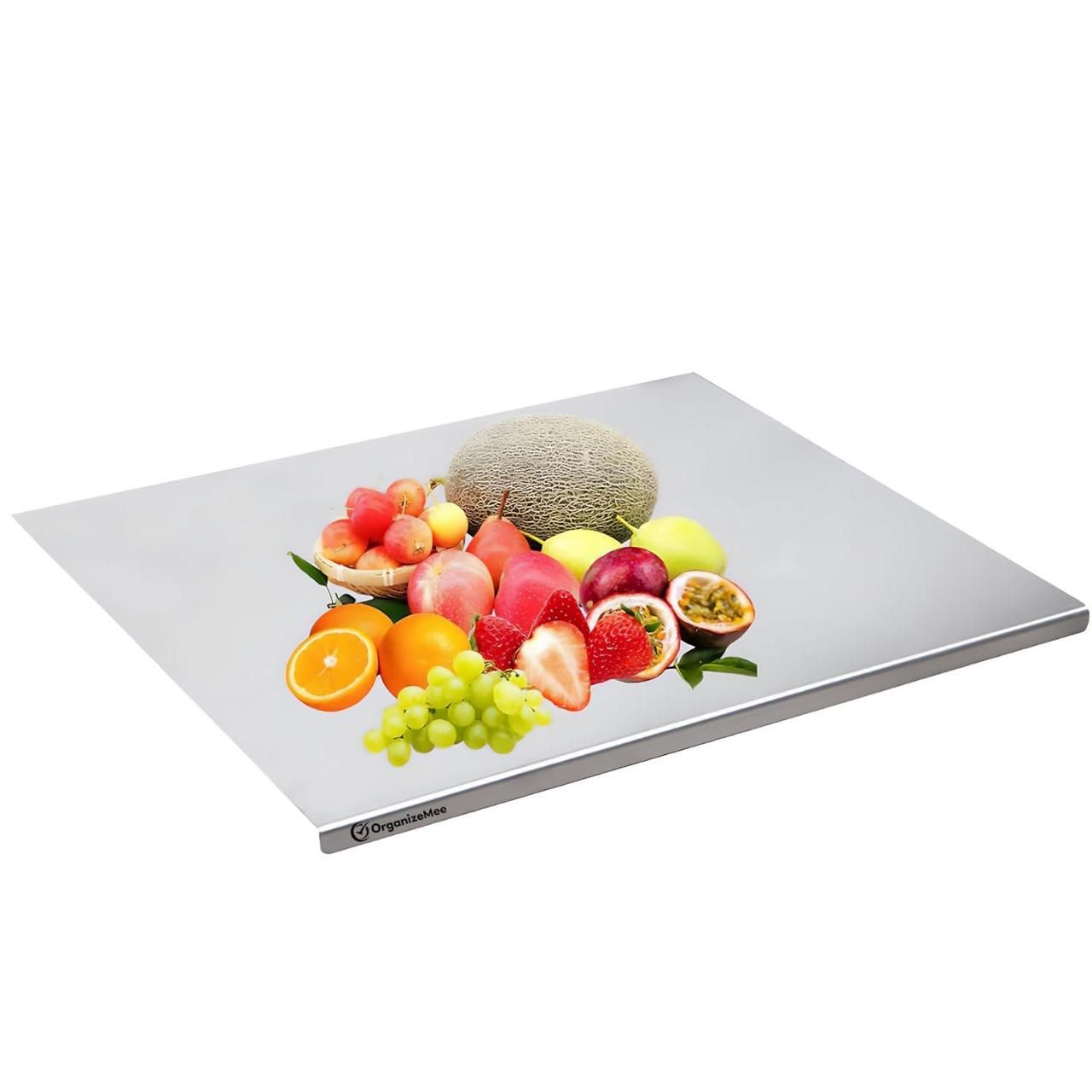 HomeSutra Stainless Steel Chopping Board (35x31cm)