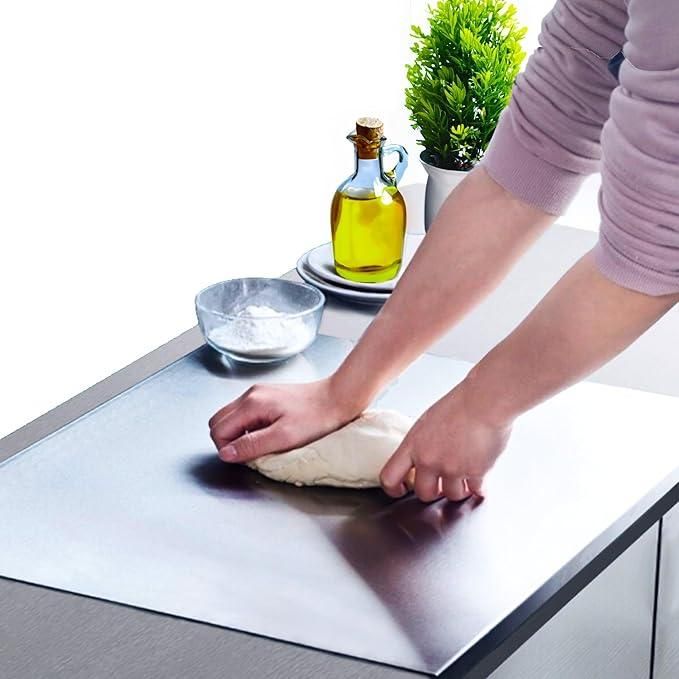 HomeSutra Stainless Steel Chopping Board (35x31cm)
