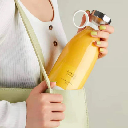HomeSutra-Portable Blender Juicer for Smoothie, Juice, Vegetable, Shakes with 4 Blades, Wireless Charging Mini Blender
