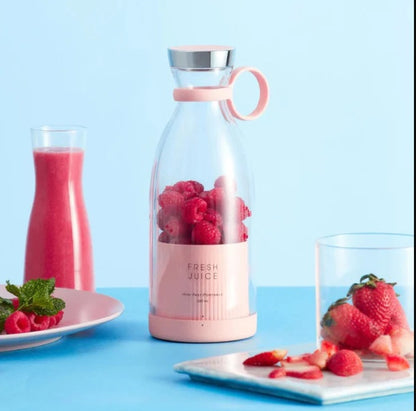 HomeSutra-Portable Blender Juicer for Smoothie, Juice, Vegetable, Shakes with 4 Blades, Wireless Charging Mini Blender