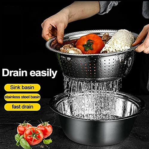Multi-functional Grater Strainer Stainless Steel (Set of 3)