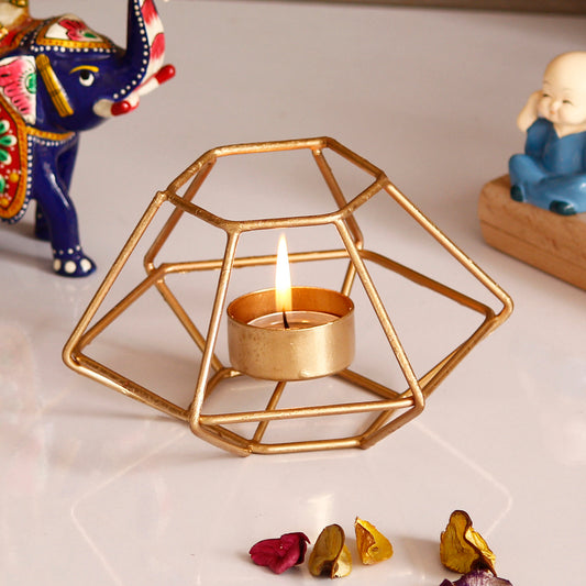 HomeSutra Decorative Handcrafted Metal Tea Light Holder