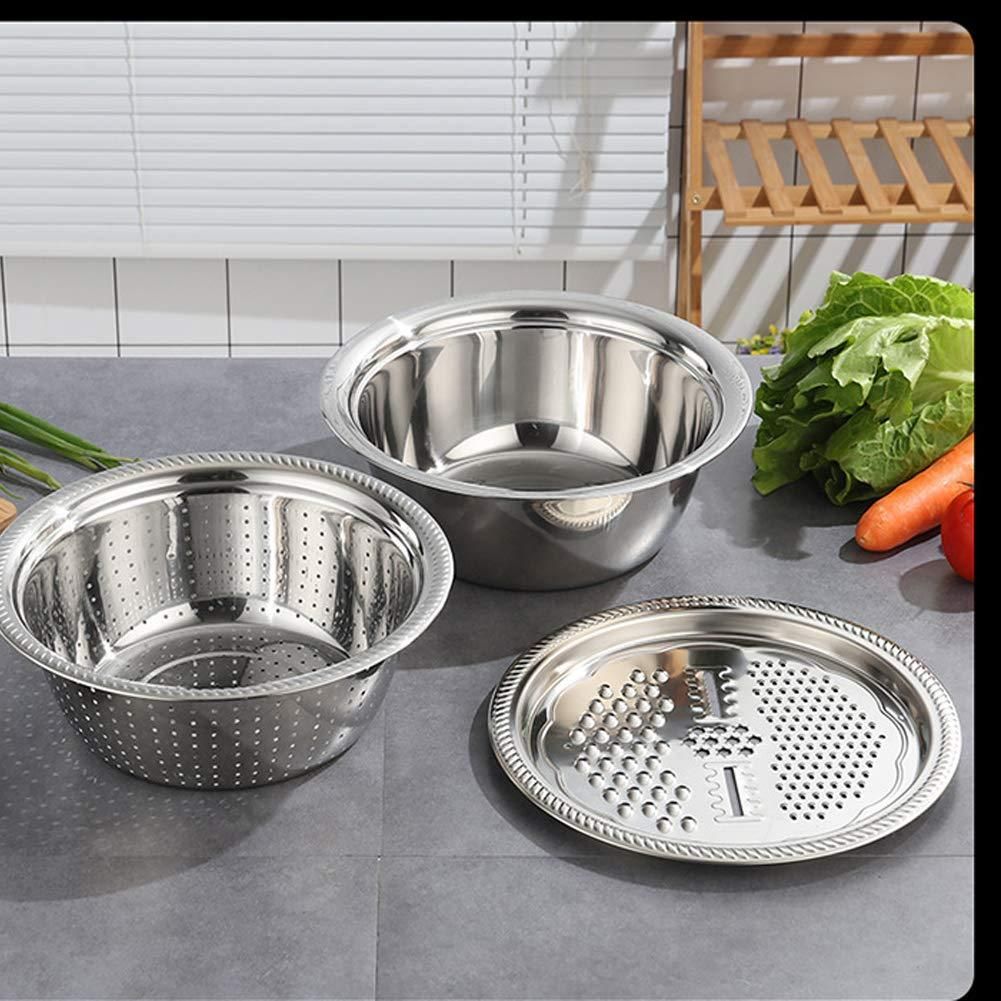 Multi-functional Grater Strainer Stainless Steel (Set of 3)